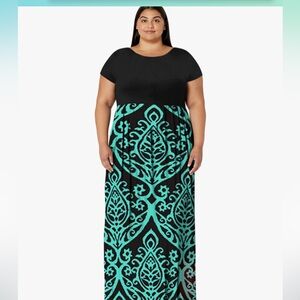 AUSELILY Women's Short Sleeve Loose Plain Casual Long Maxi